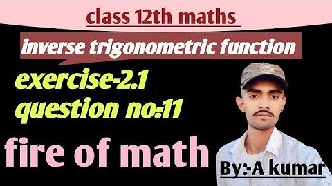 class 12th math chapter-2 inverse trigonometry function exercise-2.1 question  #shorts #viralvideo
