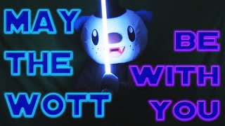 Fursuiting: Jedi Master Oshawott Noire's Dark Room Lightsaber Training