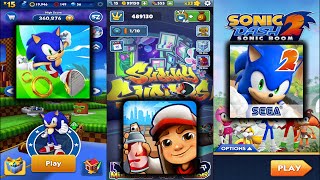 Sonic Dash Vs Subway Surfers Space Station Vs Sonic Dash 2 Sonic Boom - Endless Run Game Play screenshot 5