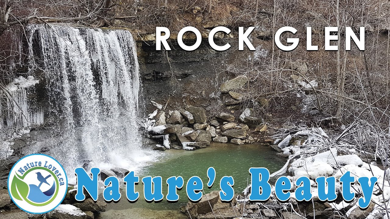 Winter View Of Scenic Rock Glen Falls- Arkona, Ontario