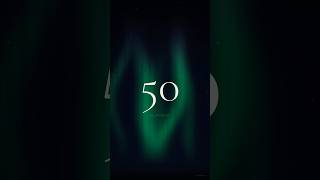 50s Silent Aurora Timer 🌌 50 Second Countdown (No Sound) #Shorts