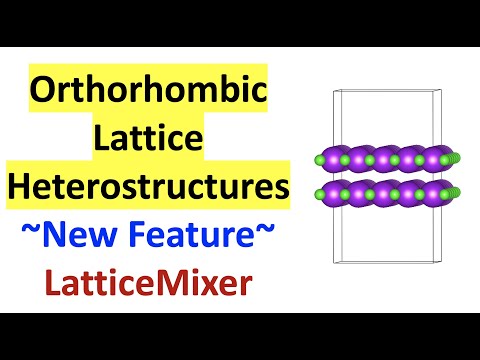 New Feature LatticeMixer - Orthorhombic Lattice Support