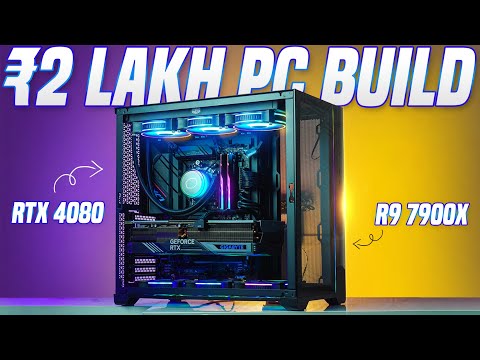 ₹2 LAKH PC Build With RTX 4080 Graphic card | 2 Lakh Rupees AMD PC Build | Clarion Computers