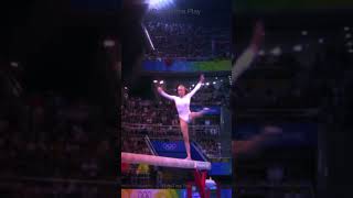 The Skill Level is INSANE 😳 Olympic Balance Beam #Gymnastics #Shorts