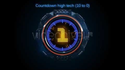 High Tech Countdown - motion graphics video