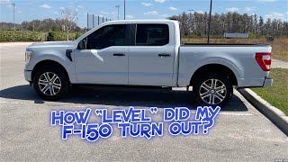 How LEVEL is my 2021 Ford F150 STX? MotoFab 2' Leveling Kit Install Before & After