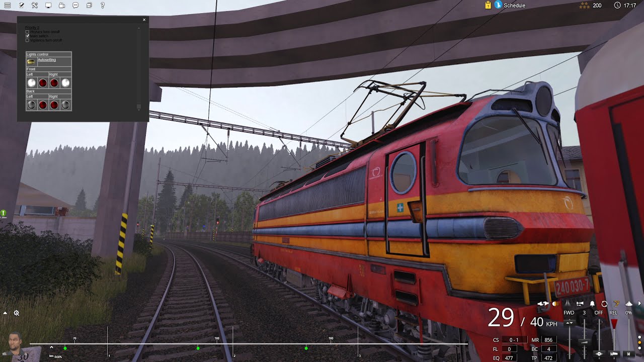 TRS19 Class 240 (Škoda 47E) Passenger Train Operation - YouTube