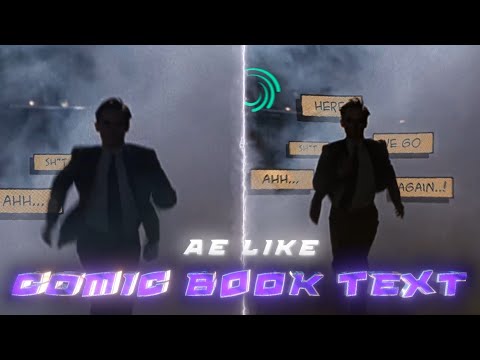 Ae @fictic_editz Like Comic Book Text In Alight Motion (+Preset)
