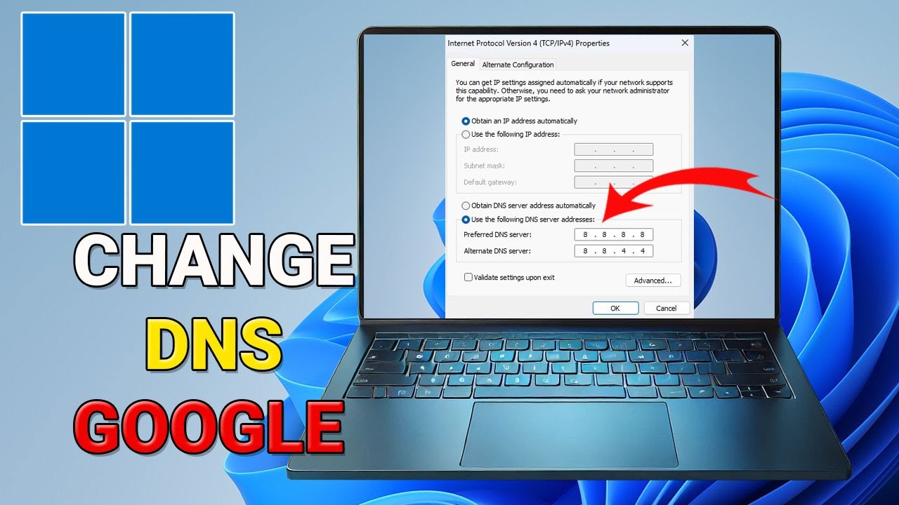 How to Change DNS to Google in Windows 11/10 – Set 8.8.8.8 DNS Server