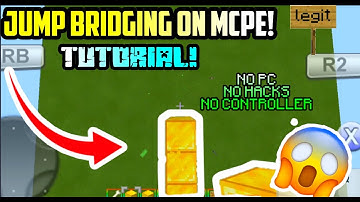 ✓MINECRAFT PE l HOW TO JUMP BRIDGE ON MCPE! l (Tutorial) l (EASY) 🔥