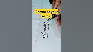 Calligraphy writing || Sonakshi Name Written|| beautiful sign of sonakshi