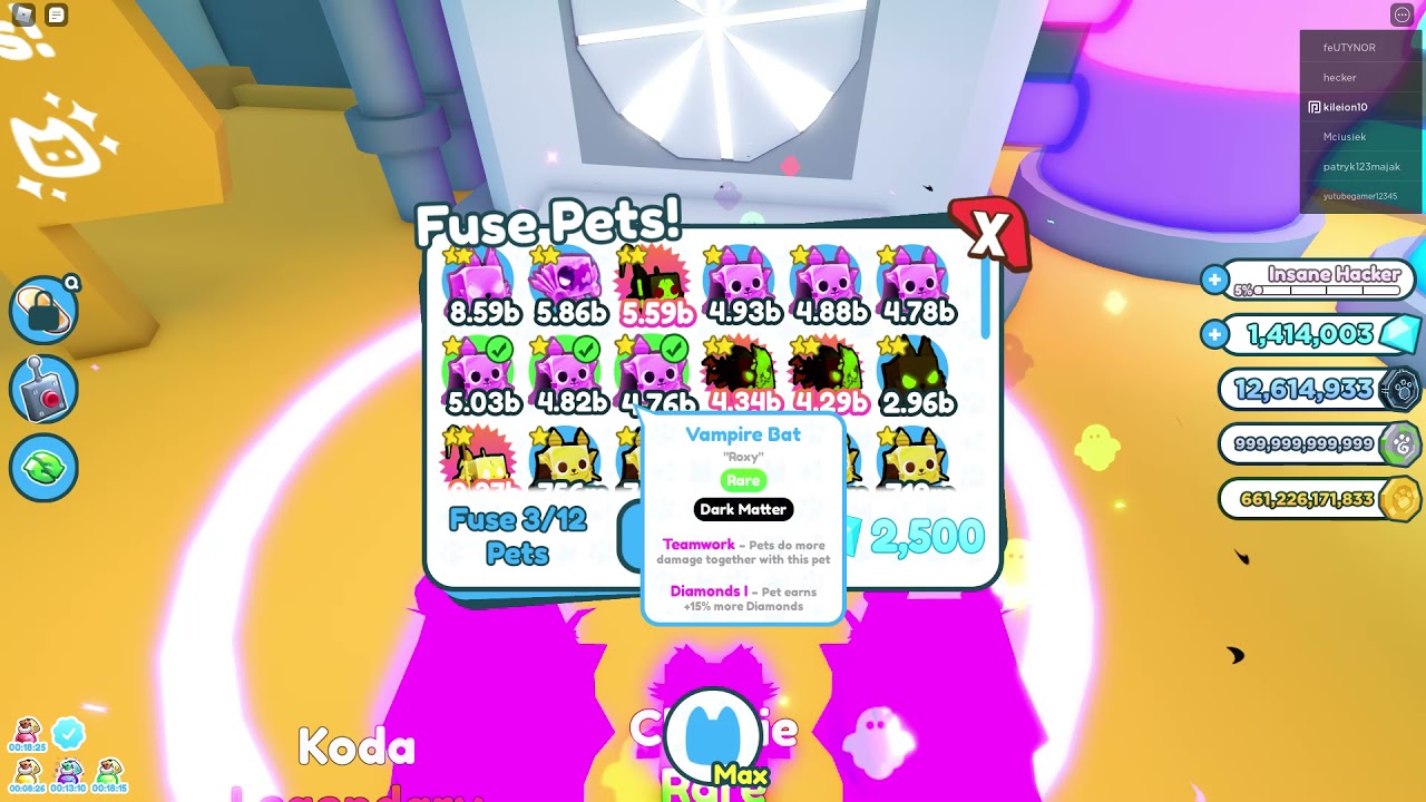 how to get the NEW pet sim x ALIEN LEGENDARY from fusing 3 dm vampire bats