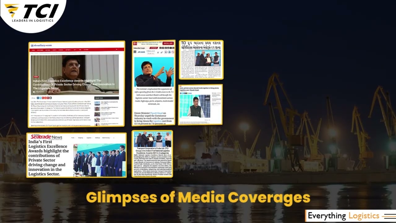 Transport Corporation of India Ltd. won India's First National Excellence Award