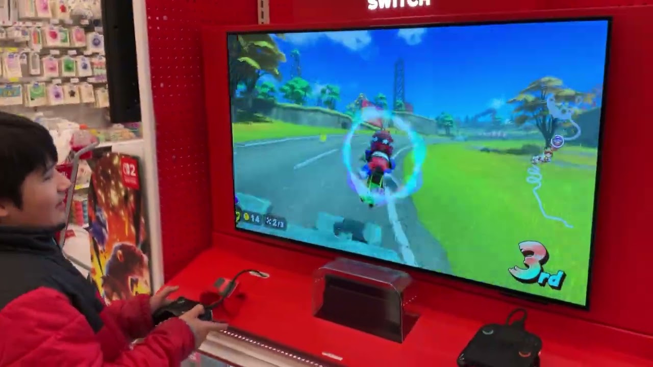 Mario kart World demo @ Target 