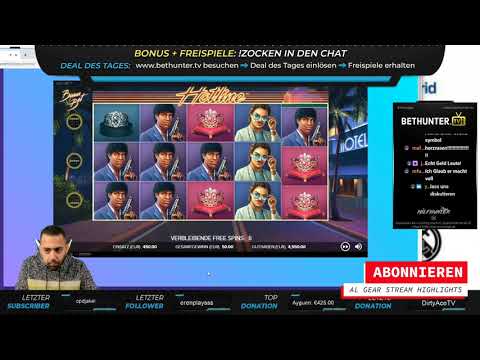 Al Gear ZERSTÖRT Hotline auf 450€ SPINS ??- 95.000€ ULTRA BIG WIN - Al Gear Casino Stream Highlights