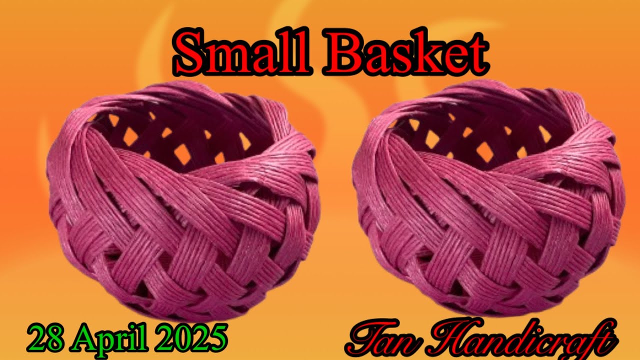 Tutorial ke 1700 - Weaving small basket for beginners Japanese ecocraft