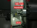 Hmc machine working axis repeatibility check