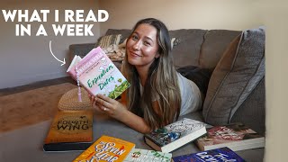 how much I realistically read in a week! *spoiler-free mood reading vlog*