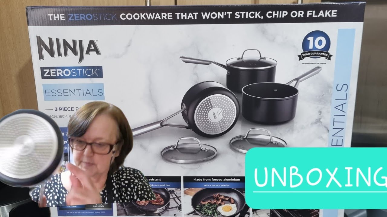 Ninja Foodie ZEROSTICK Unboxing And Review, Ninja Foodie Cookware Review