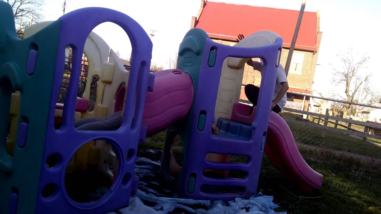 Girl gets stuck in a tube YouTube