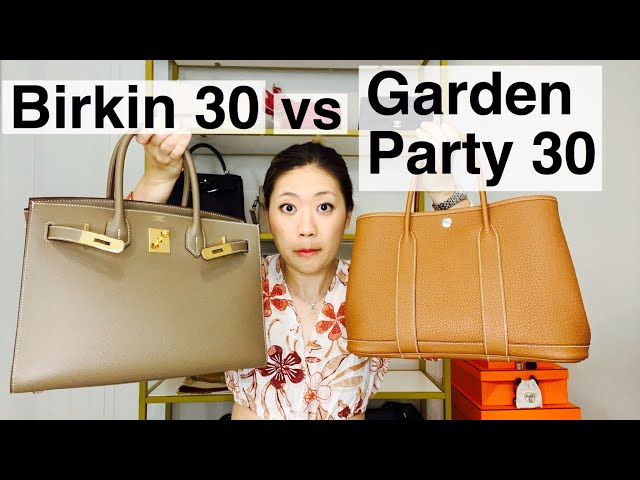 Hermes Garden Party 30 vs Birkin 30 vs Garden Party 36, leather, wear &  tear