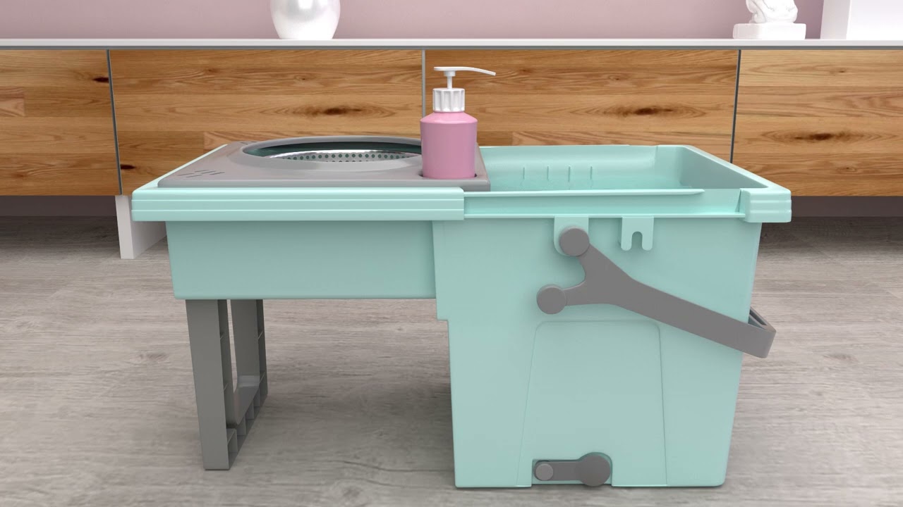 UPC Transformer 360 Degree Spin Mop with Space Saving & Easy to Carry Design