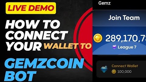 How To Connect Your Wallet To Gemzcoin Bot | Listing Soon | #crypto #airdrop #makemoneyonline