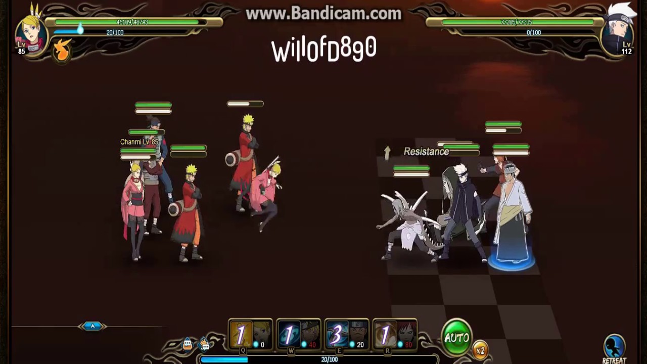 Naruto Online: Ninja Exam Lv 124 | Wind Main Sage Naruto Team