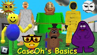 CaseOhs Basics Full game & Final Boss Fight  #01 (Baldis Basics Roblox Fangame)