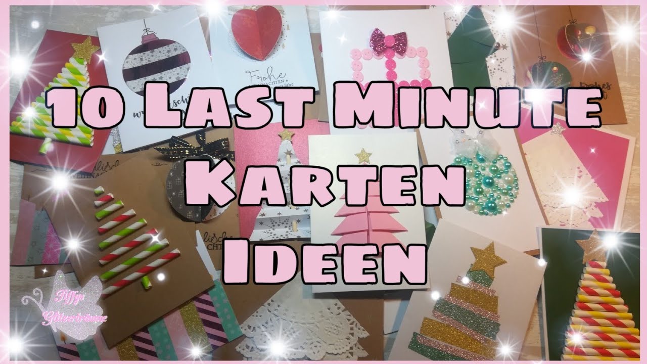 Update New 💞10 einfache Weihnachtskarten basteln