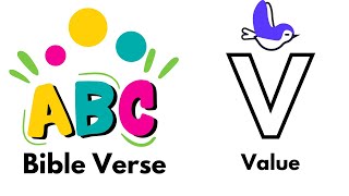 ABC Bible Memory Verses for Kids -Letter V for Valuable