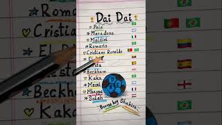 ⚽️? Dai Dai Football Legends -Shakira Burna Boy (Lyrics)