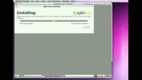 AgiliaLinux 8.1.1 Kde4 Installation Steps VMware Fusion 5