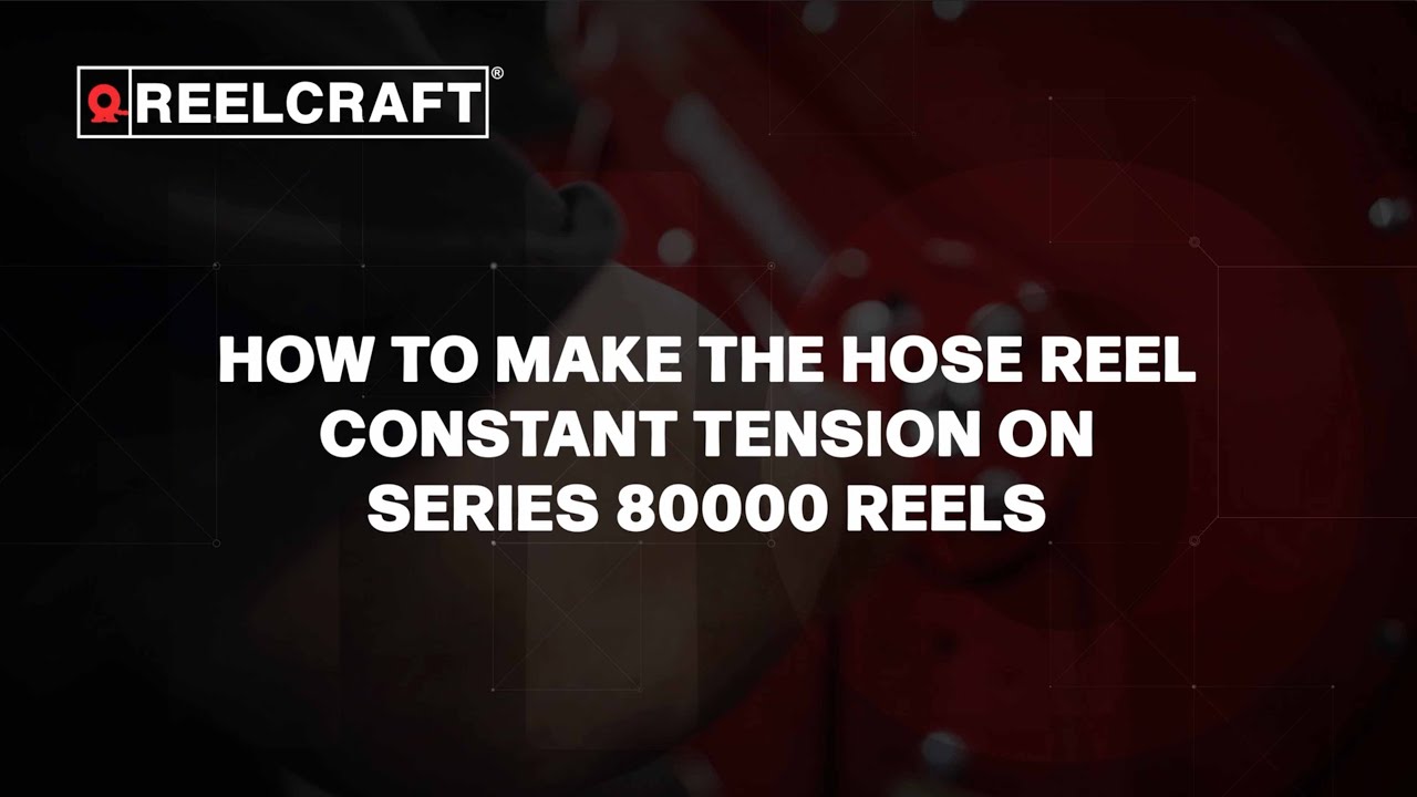 How To Convert Your Reel To Constant Tension - Reelcraft Series 80000 Reels