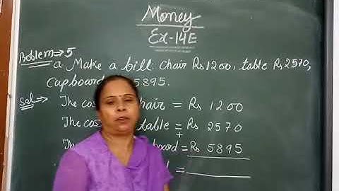 Money Ex 14E/maths class 3