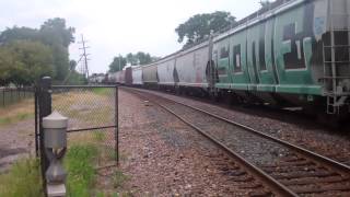 DME EMD SD40-2 6360 ICE 6446 DME 6052 ICE 6214 CP GE AC44 8631 Manifest Freight 277 Des Planies