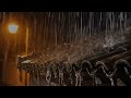 Sleeping Soundly with Heavy Rain and Thunder on the Roof Tiles at Night