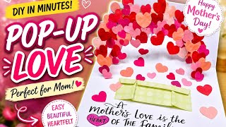 DIY Mother’s Day Pop-Up Card 💖 | Easy Surprise Card for Mom  #diy #papercraft #handmade 
