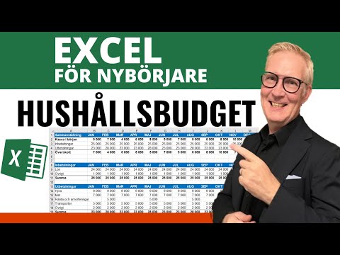 Video: Hur man skapar en Excel -kalkylblad Årlig budget: 15 steg