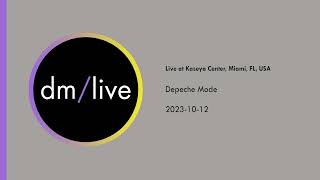 Depeche Mode live at Kaseya Center, Miami, Florida 2023-10-12