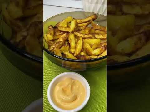 Рецепт «Фри» без фритюра уже на канале 🍟 #фри #картошка #картошкавдуховке #картофель