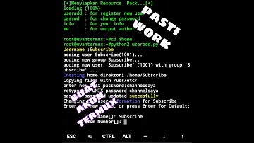 TUTORIAL TERMUX MEMBUAT AKUN TERMUX #DIJAMINWORK #100%