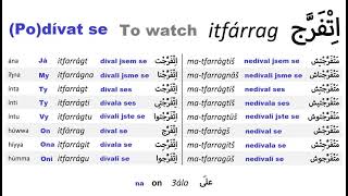 (Egyptian Arabic) To watch - (Po)dívat se - Itfarrag