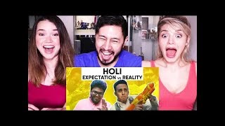 Holi: expection vs reality Reaction | jordindian Reaction by jaby koay