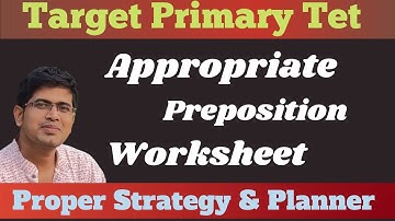 Preposition - Exercise/ Primary Tet Exam 2022