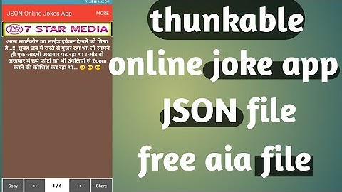 Create online joking app with firebase JSON file firebase auto update JSON file thunkable free aia
