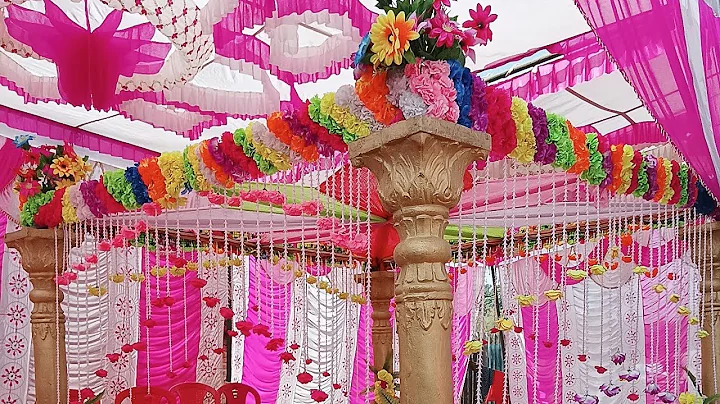 new model Tilak mandap decoration