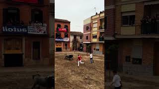 ¡EN UNA PARPADEO! El quiebro más real a un Toro Cerril #toros #taurino