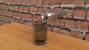 Cup Of Water Getting Shot In Blender ( Flip Fluids And Fracture Modifire)