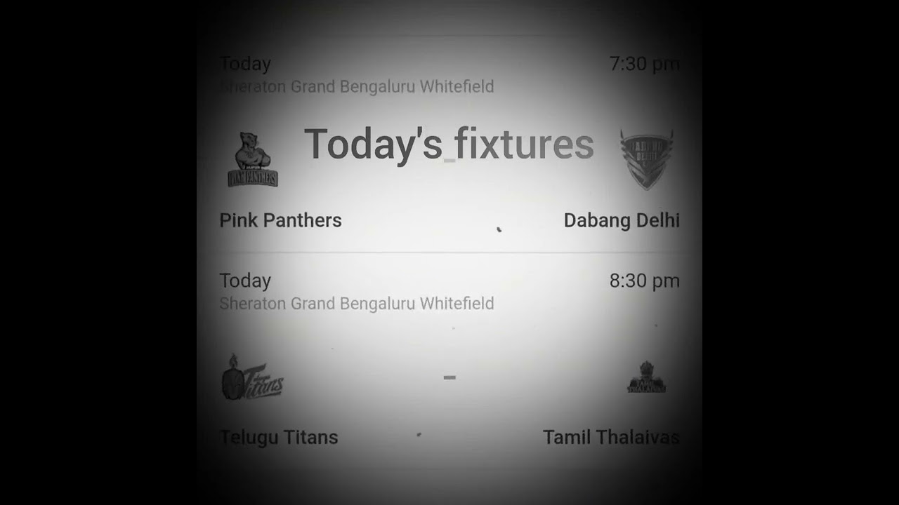 Panthers, Titans and thalaivas looking for wins. 